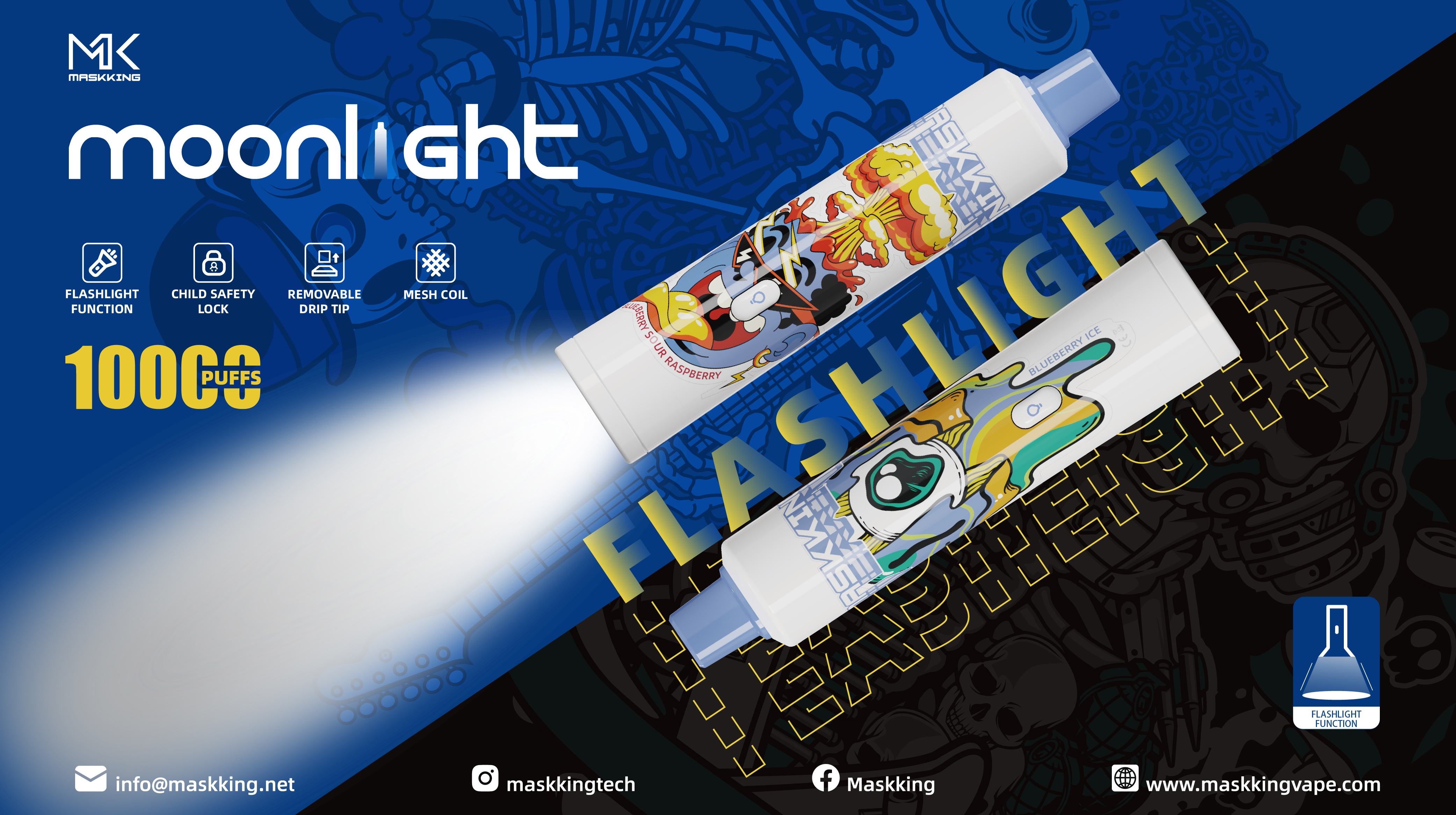 The All-New Maskking Moonlight 10000: A Vaping Marvel